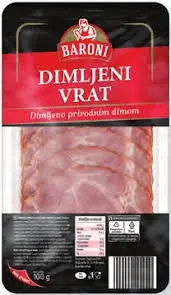 Dimlj.svinjski vrat, narezak z MK24 100g Baroni