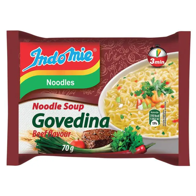 Nudle ukus govedine Indomie 350g(5kom) Indomie