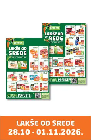 Gomex katalog 28.10.–01.11., naslovna strana