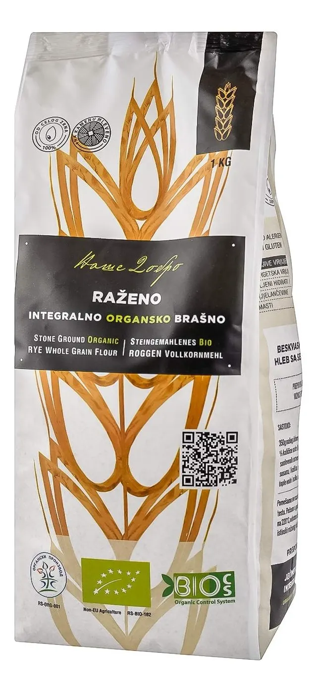 BRAŠNO ORGANSKO RAŽANO INT 1KG NAŠE NAŠE DOBRO