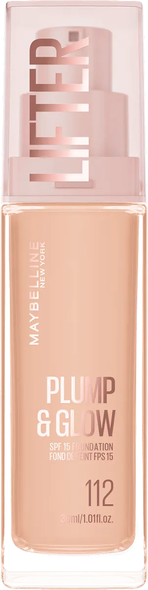 MAYBELLINE PLUMP&GLOW tečni puder 112