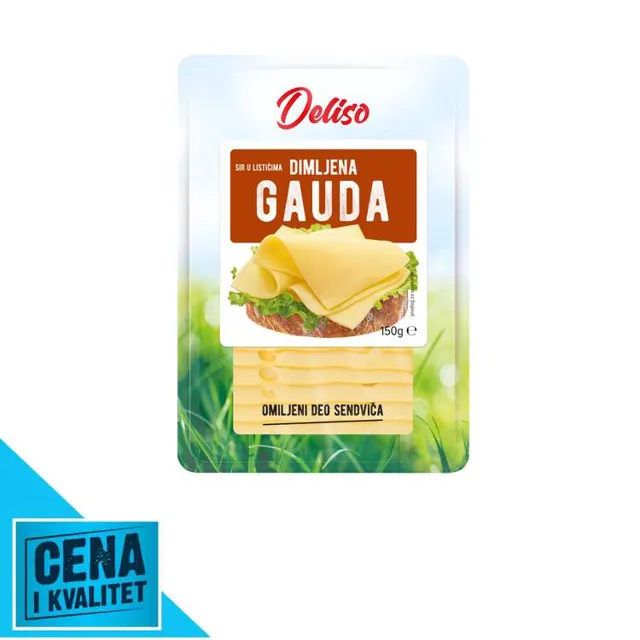 SIR DIMLJENA GAUDA SLAJS 150G DELIS DELISO
