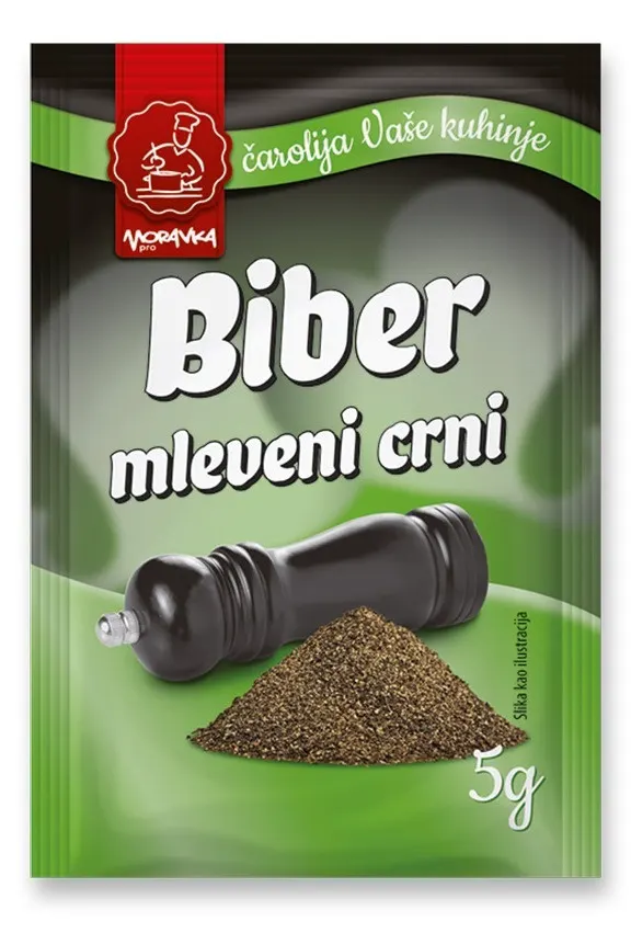 BIBER MLEVENI 5gMORAVKA-180 5 g NEMA PODATAK