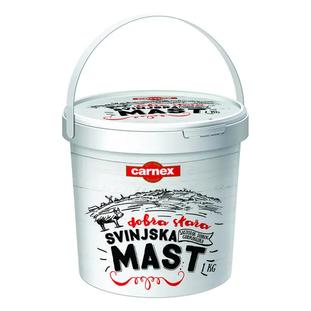 Svinjska mast kantica 1kg Carnex