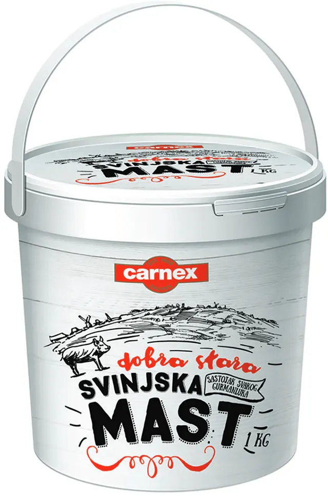 DOMACA SVINJSKA MAST U KANTICI 1 KG MEDIUS MESARA MEDIUS MESARA