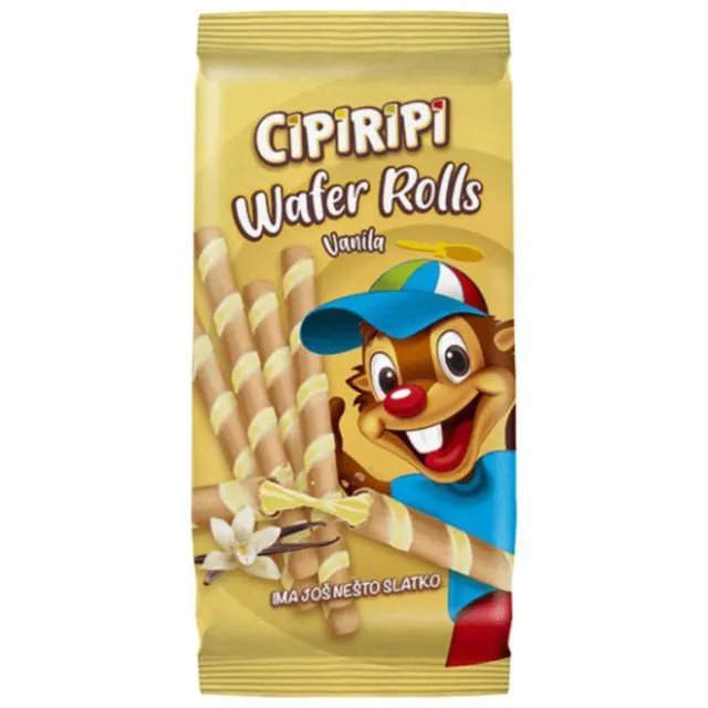 CIPIRIPI WAFER ROLLS VANILA 150g SILBO CIPIRIPI