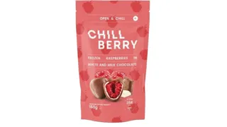 SMRZNUTE MALINE U BELOJ I MLECNOJ COKOLADI 150G CHILLBERRY