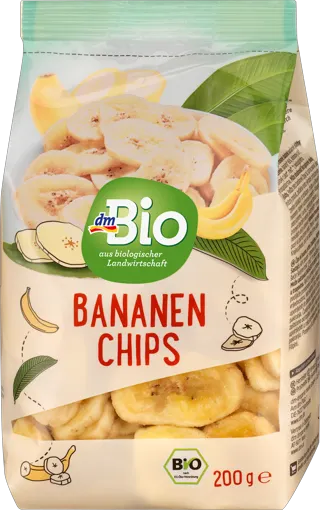dmBio banana čips 200g