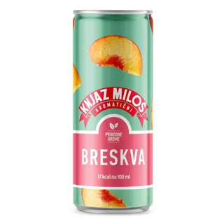 Bez.aromaticni Breskva Knjaz Milos 0,33l