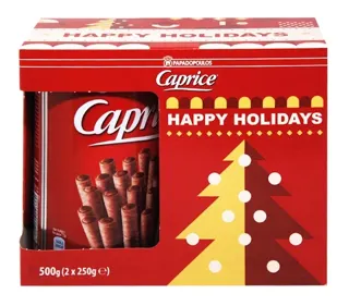 Vafl roleri CAPRICE Xmas 2x250g