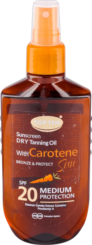 TOP TEN suvo ulje sunč.Carot.SPF20 150ml