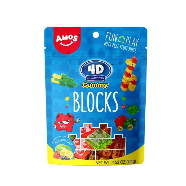 BOMBONE GUMMY AMOS 4D BLOCKS 72gr KRONOS D.O.O.