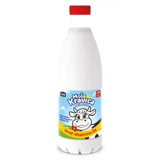 Mleko sv.2.8%,D3 vit.M.kravica 0.968lPET