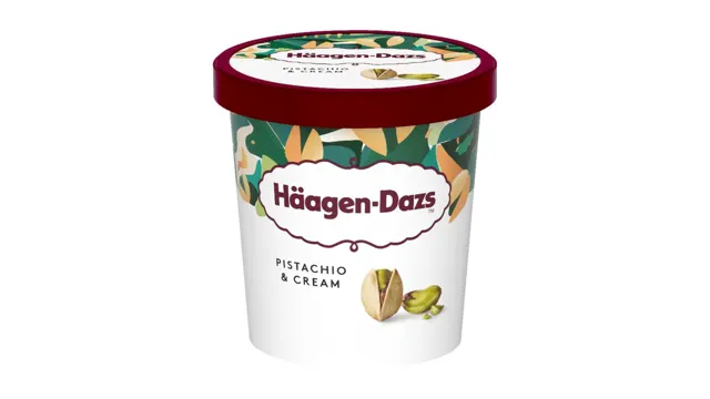 SLADOLED HAAGEN DAZS PISTACHIO&CREAM PINT 420ML HAAGEN DAZS