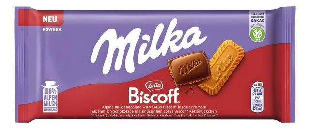 Cokolada mlecna biscoff Milka 90g MILKA