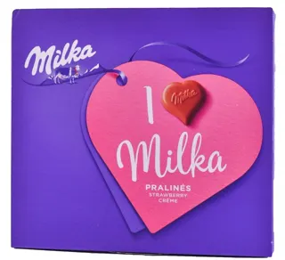 PRALINE MILKA ILM STRAWBERRY CREAM 114gr