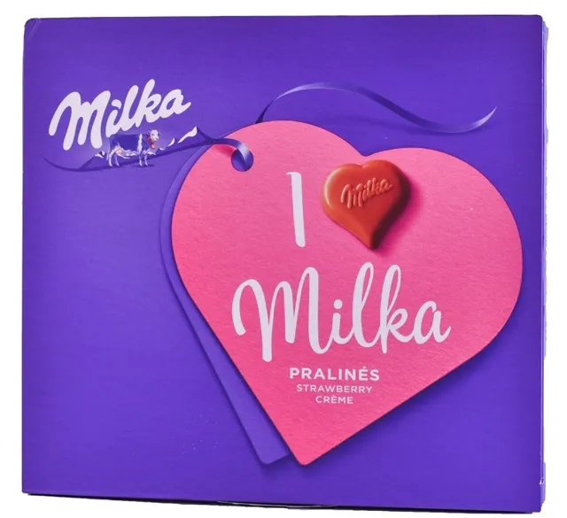 PRALINE MILKA ILM STRAWBERRY CREAM 114gr MILKA