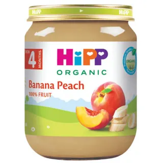 HIPP KAŠICA-BANANA,BRESKVA 4M+ 125 G