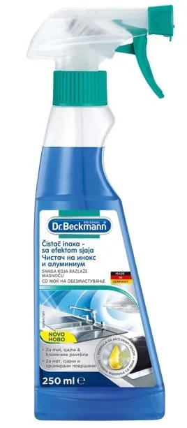 ČISTAČ INOX,HROMA I ALUMINIJUMA 250ML DR BECKMAN