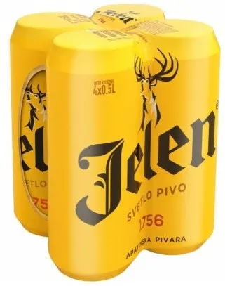 PIVO SVETLO JELEN 4-PACK LIMENKA 4X0.5L JELEN