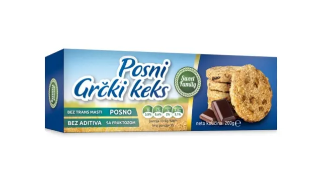 Keks posni Grcki 200g Sweet family