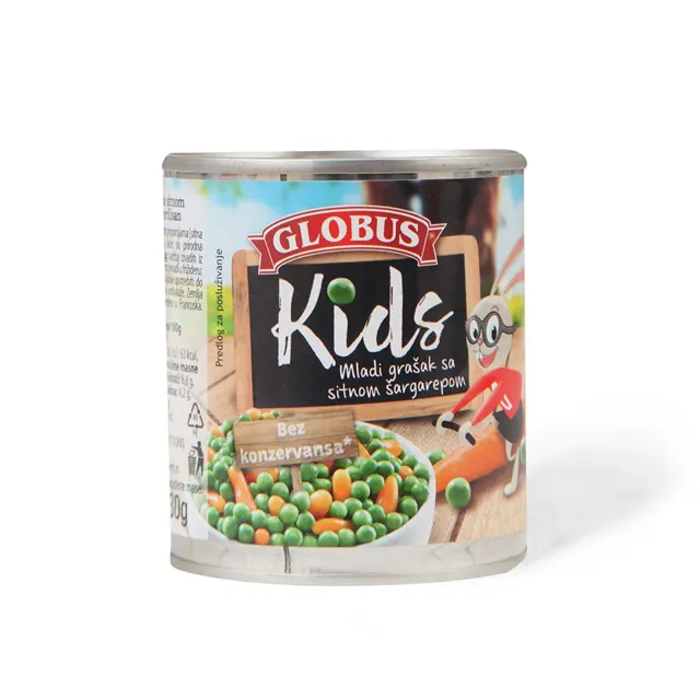 Grasak kids sa sargarep.Globus 200g BEVETTI