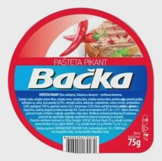 PAŠTETA PIKANT BAČKA 75G