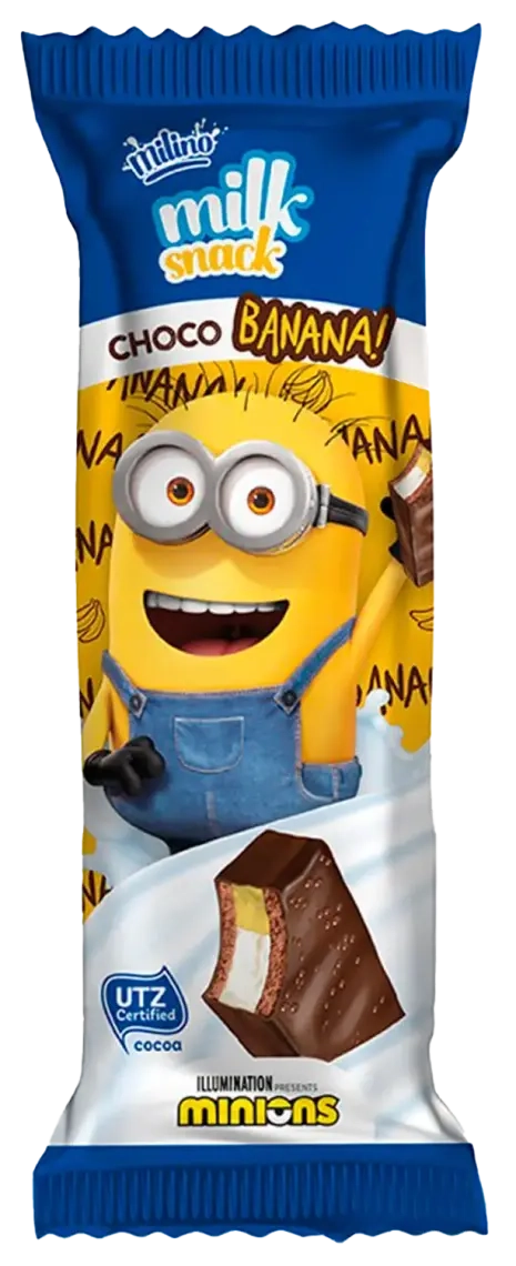 SNACK MILK CHOCO BANANA MINIONS 27G TSC