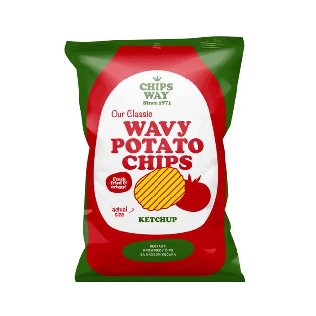Cips rebrasti ketchup Cacanski 150g Cacanski