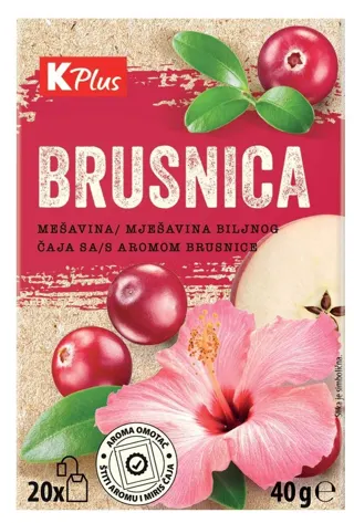 ČAJ BRUSNICA 40G K PLUS