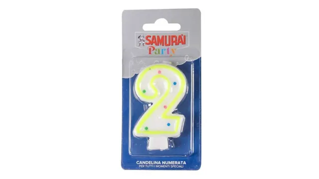 SAMURAI broj 2 rodjendanske svecice 792PA TRNAVA PROMET DOO KRAGUJEVAC