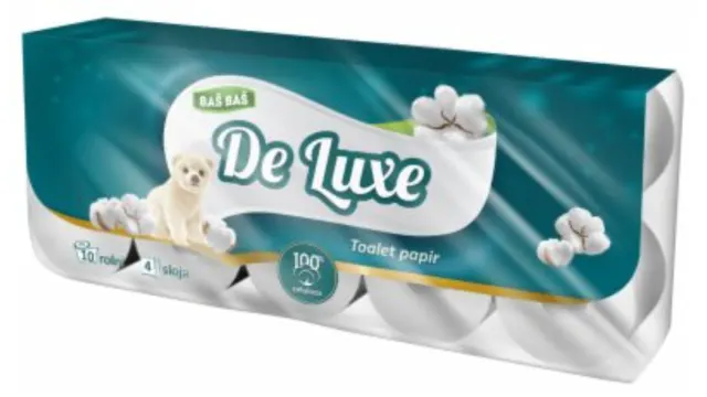TOALETNI PAPIR 4SL DE LUXE BAŠ BAŠ 10/1 BAS BAS