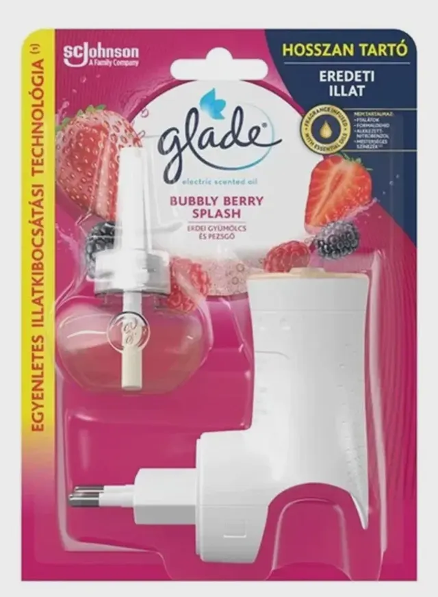 OSVEŽIVAČ PROSTORA GLADE ELEKTRIK APARAT BAZA BUBBLE BERRY 20 ml JOHNSON,WAX