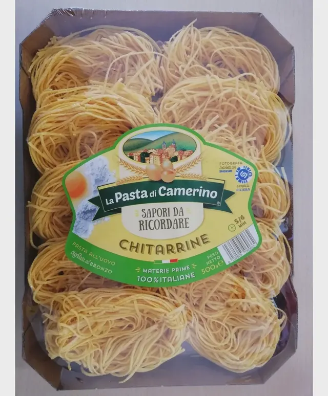 TESTENINA SA JAJIMA CHITARRINE 500GR CAMERINO CAMERINO