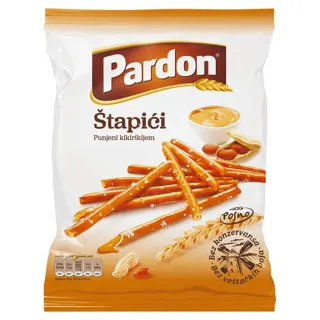 Stapici punjeni kikirikijem Pardon 210g