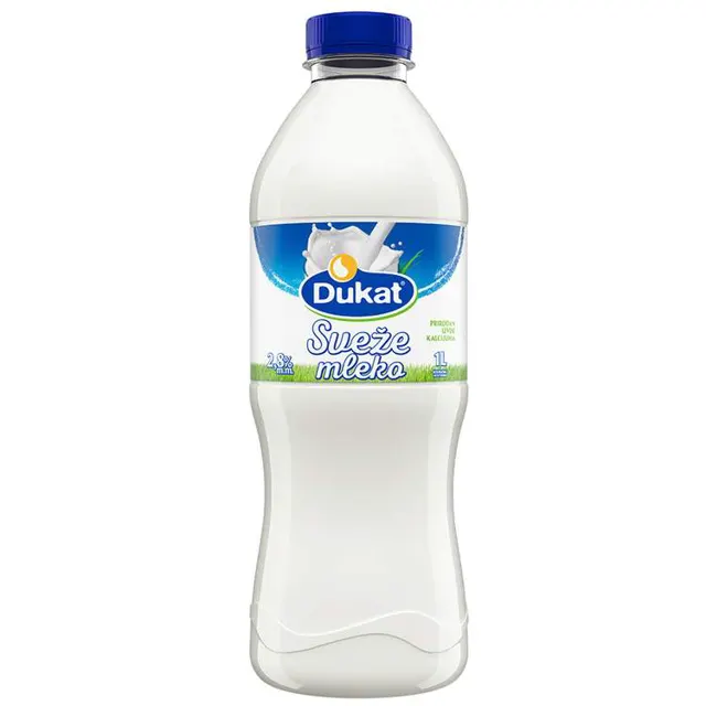 Mleko sveze Dukat 2,8%mm pet 1L Dukat