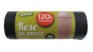 KESE ZA SMEĆE CRNE 120L BAŠ BAŠ 10/1