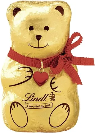 MILK CHOCOLATE XMAS TEDDY LINDT 100gr