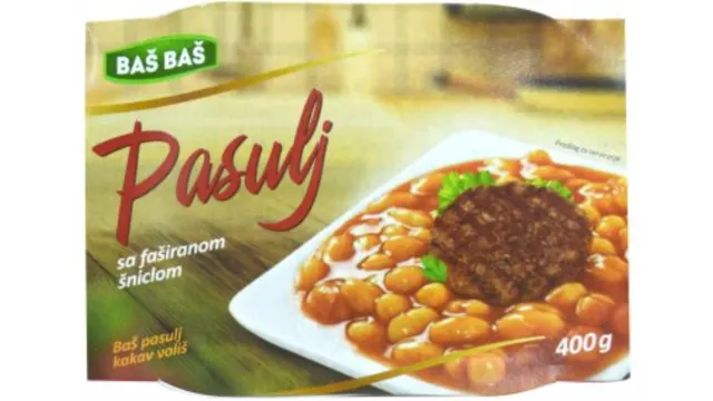 PASULJ SA FAŠIRANOM ŠNICLOM BAŠ BAŠ 400G BAS BAS