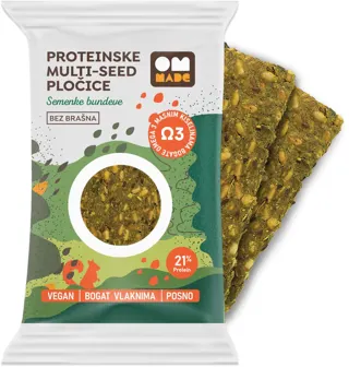 PLOČICE PROTEINSKE BEZ BRAŠNA BUNDEVA OM MADE 54G