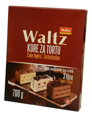 KORE ZA TORTU TAMNE WALTZ 700g