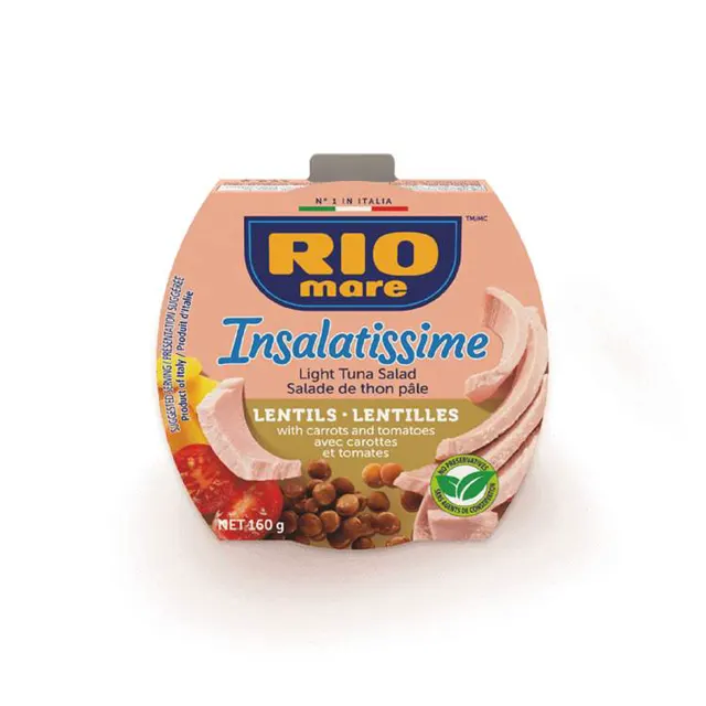 Tunjevina u salati sa socivom 160g Rio Mare