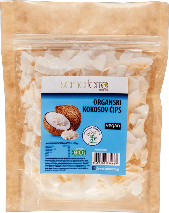 sanaterra ORGANSKI KOKOSOV ČIPS 50g Sanaterra
