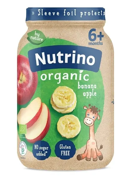 BEBI KASA NUTRINO ORGANIC BANANA I JABUKA 190 G NUTRINO