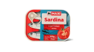 Sardina u paradajz sosu Maxi 105g