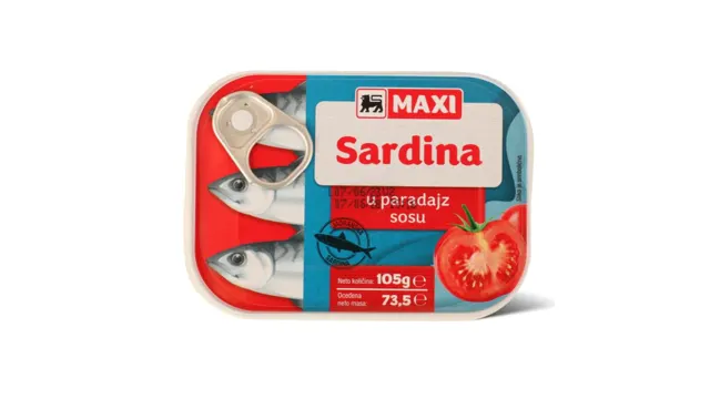 Sardina u paradajz sosu Maxi 105g Maxi
