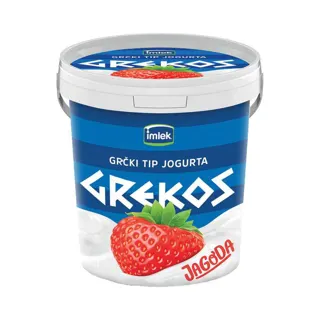 Vocni jogurt jagoda Grekos700g