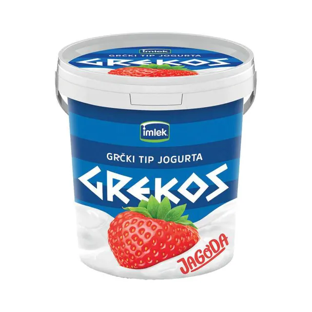Vocni jogurt jagoda Grekos700g Grekos
