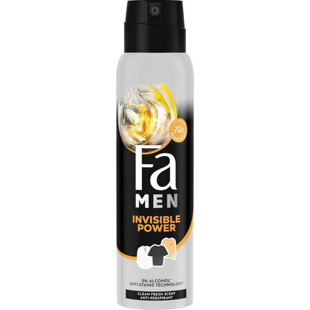 Deosprej men Xtreme Invisible Fa 150ml Fa