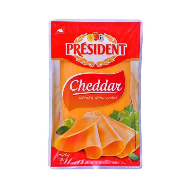 Sir President Cheddar slice 100g President